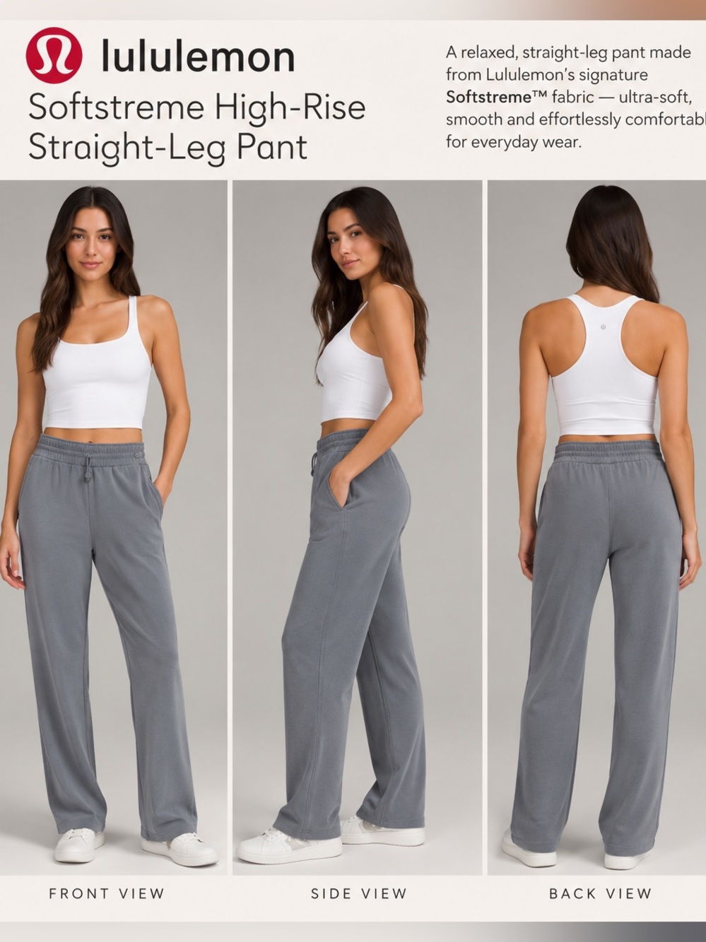 lululemon athletica Softstreme High-Rise Straight-Leg Pant